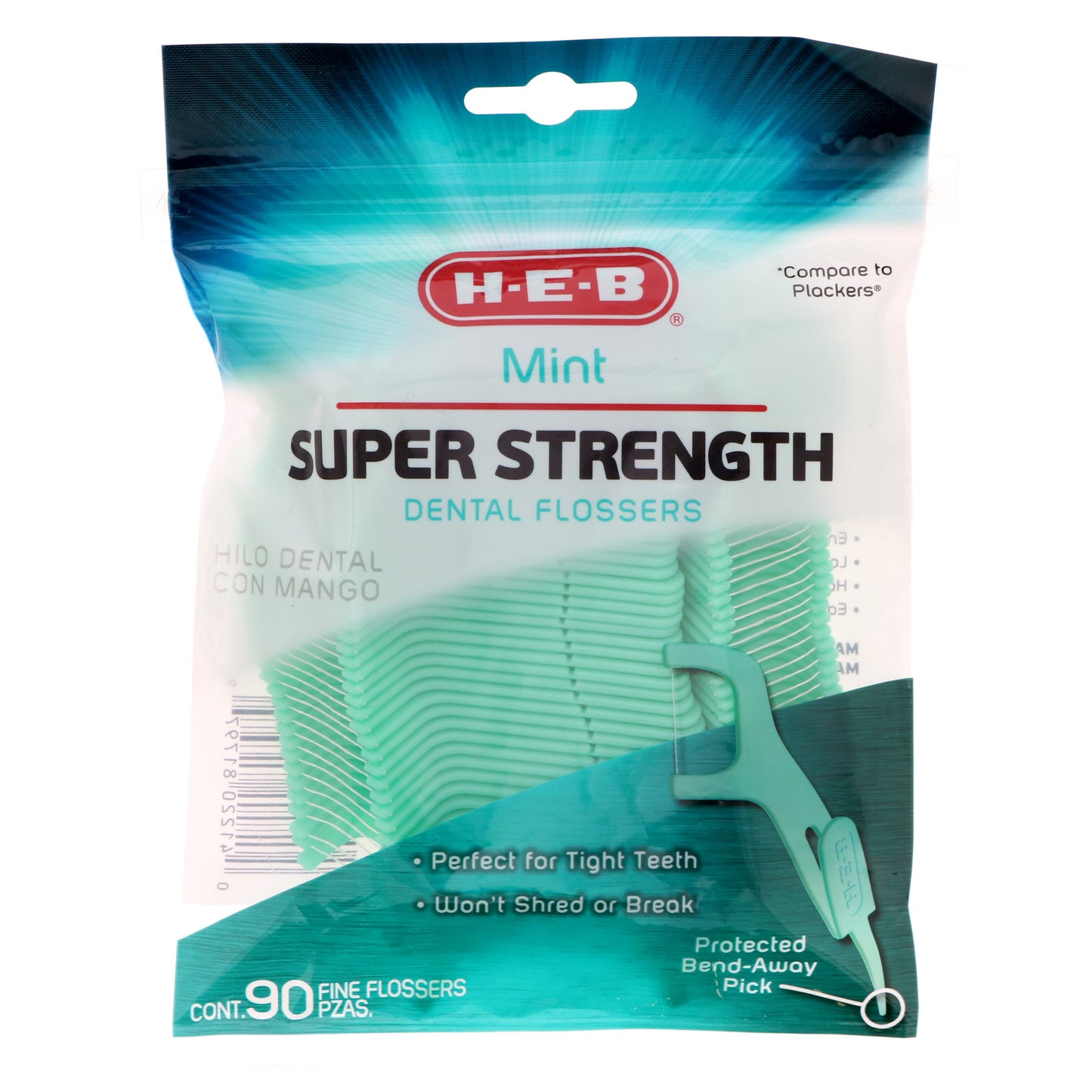 H-E-B Dental Flossers & Pick – Mint