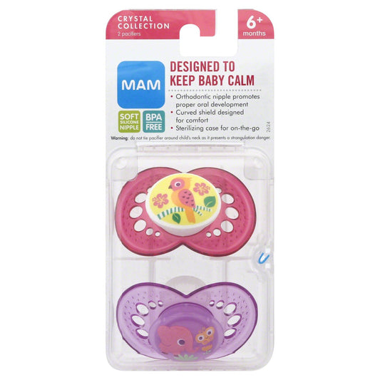 MAM Orthodontic Pacifiers (6+ Months), Assorted Colors