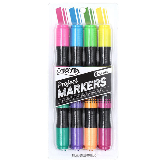 ArtSkills Bright Dual-Ended Chisel Tip Project Markers