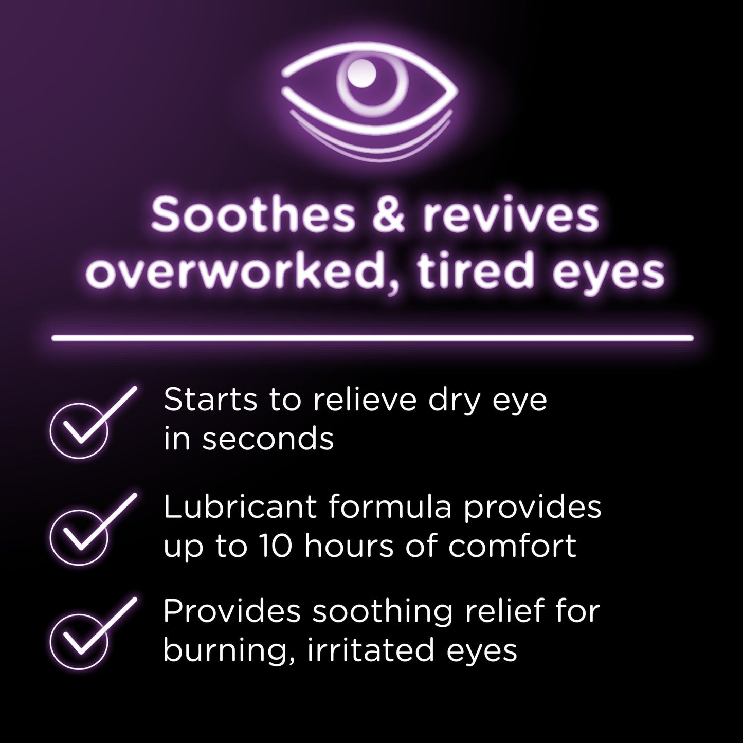 Visine Dry Eye Relief Tired Eye Lubricant Drops