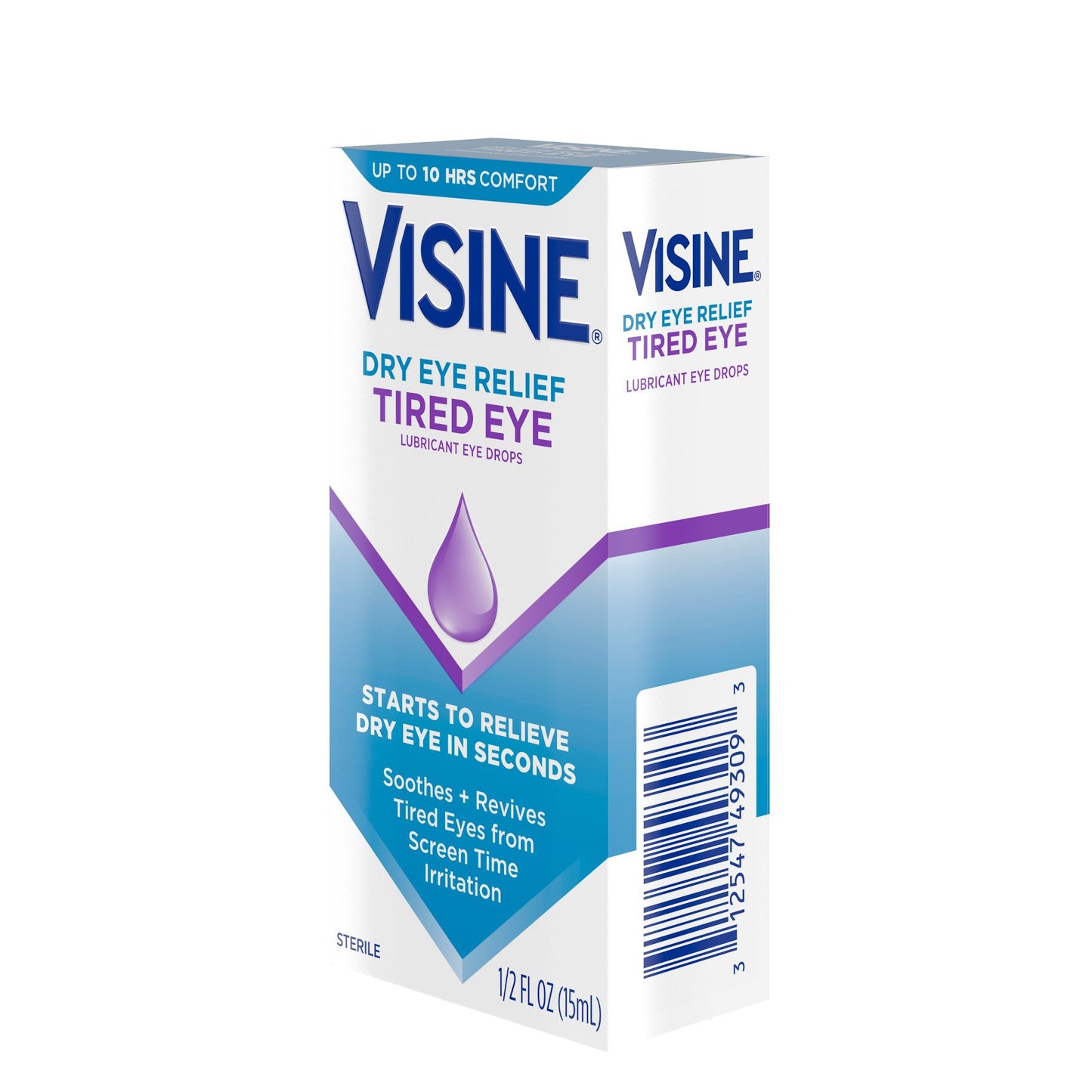 Visine Dry Eye Relief Tired Eye Lubricant Drops