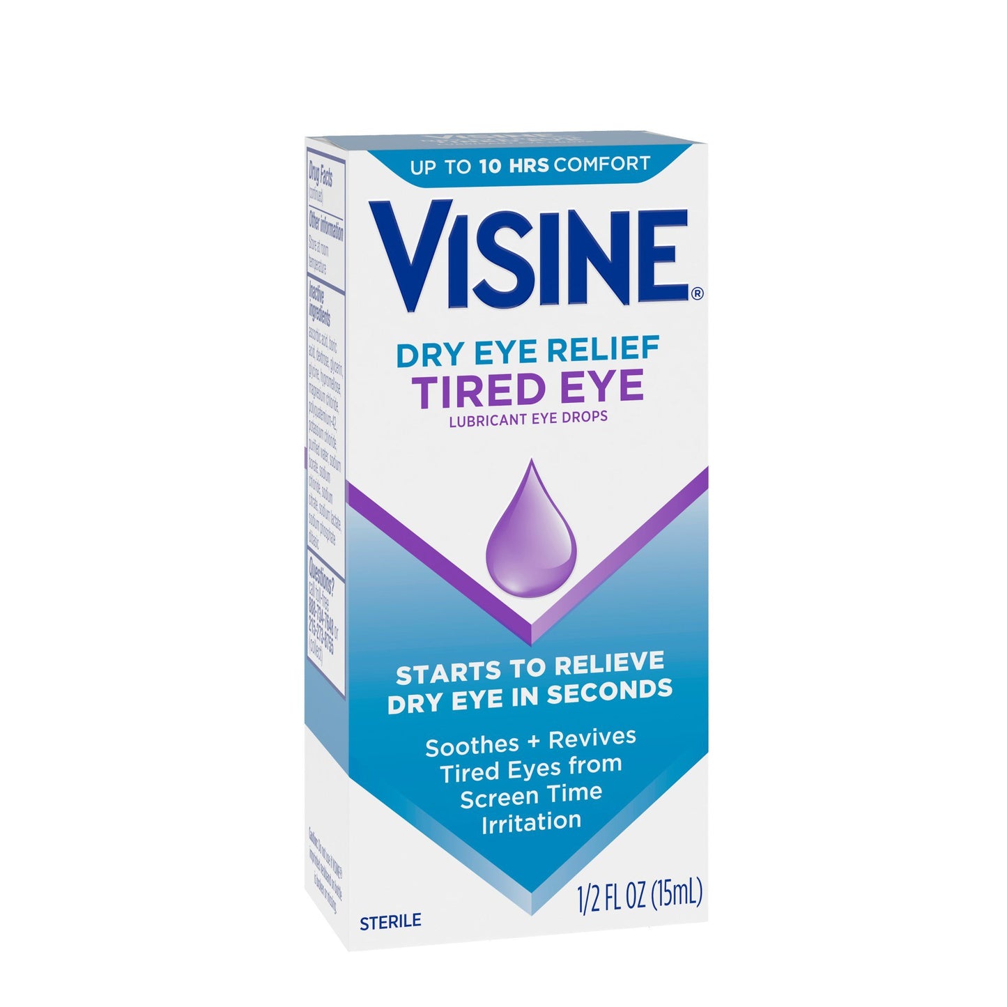 Visine Dry Eye Relief Tired Eye Lubricant Drops