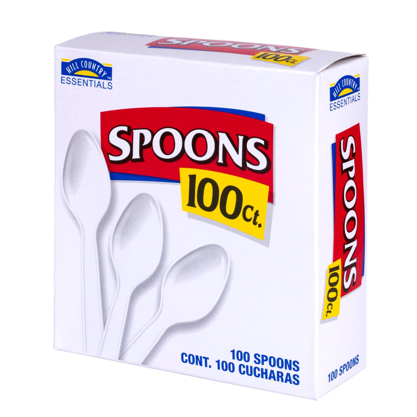 Hill Country Essentials Plastic Spoons - White