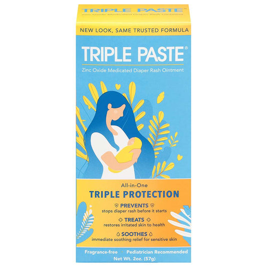 Triple Paste Medicated Diaper Rash Ointment with Zinc Oxide