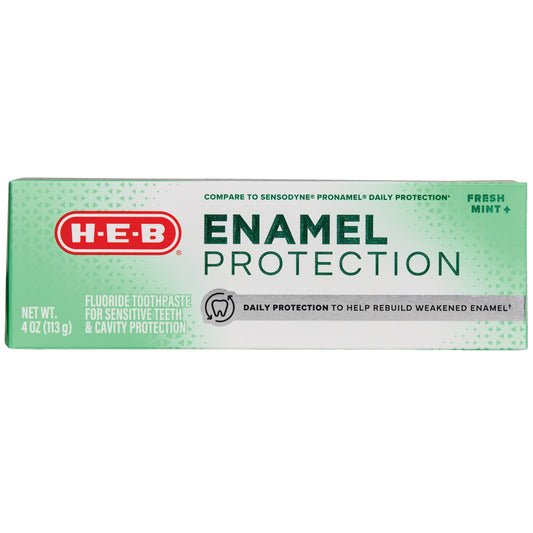 H-E-B Enamel Protection Fluoride Toothpaste - Fresh Mint