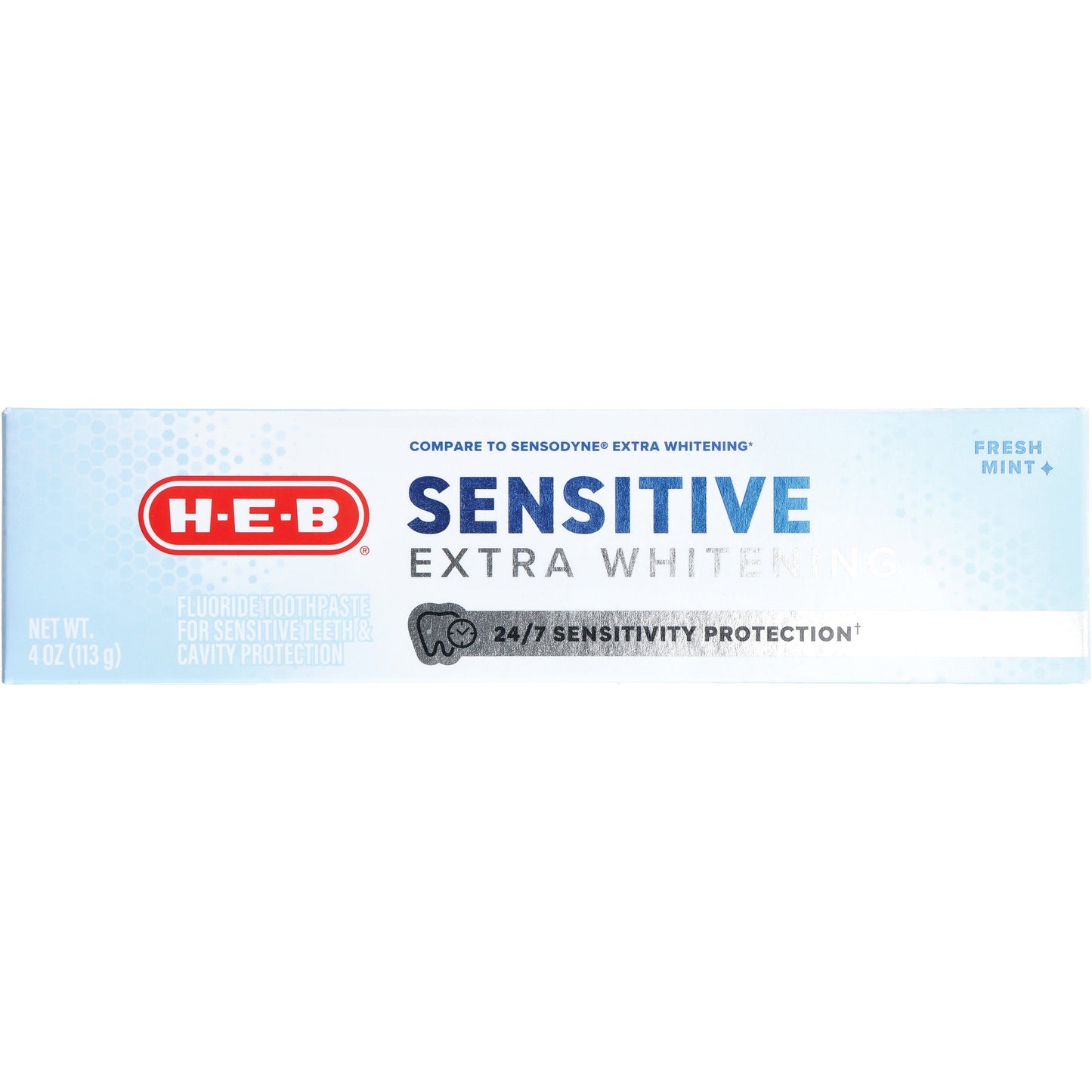 H-E-B Sensitive Extra White Toothpaste - Fresh Mint