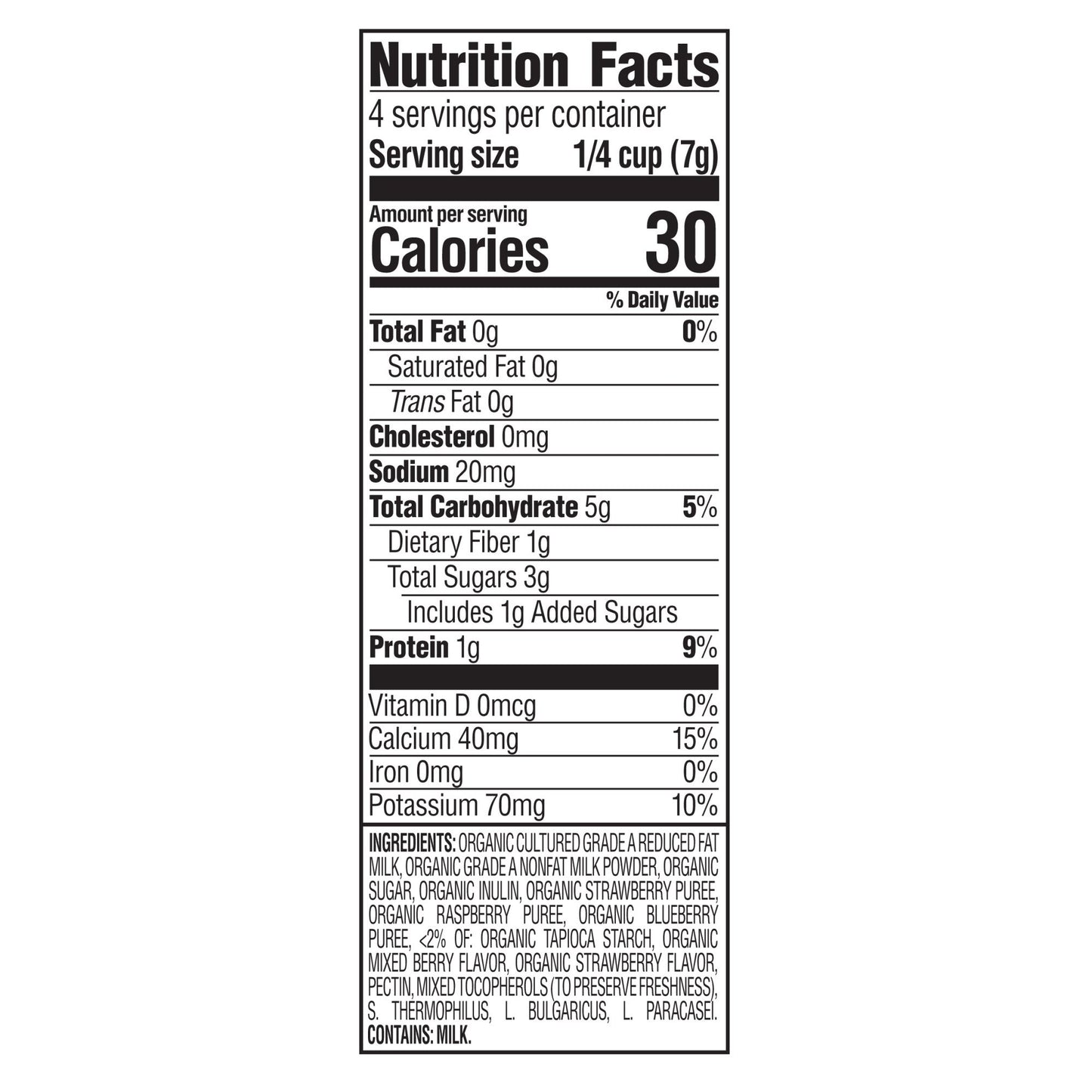 Happy Baby Organics Yogis Snack - Mixed Berry