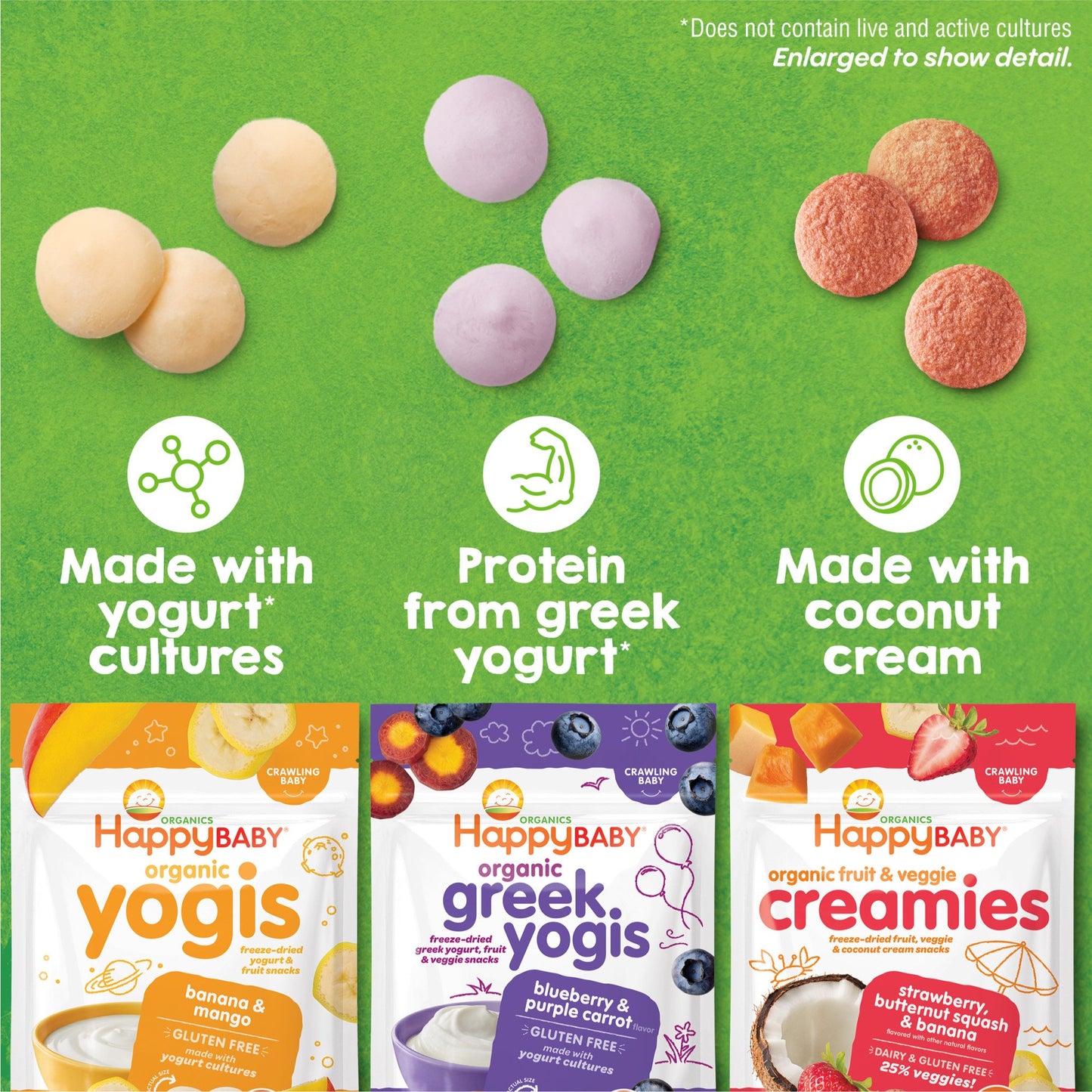 Happy Baby Organics Yogis Snack - Banana & Mango
