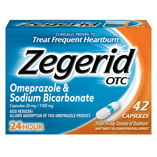 Zegerid OTC 24 Hr Acid Reducer Capsules