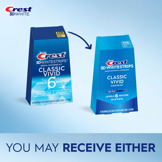 Crest 3DWhitestrips Dental Whitening Kit - Classic Vivid