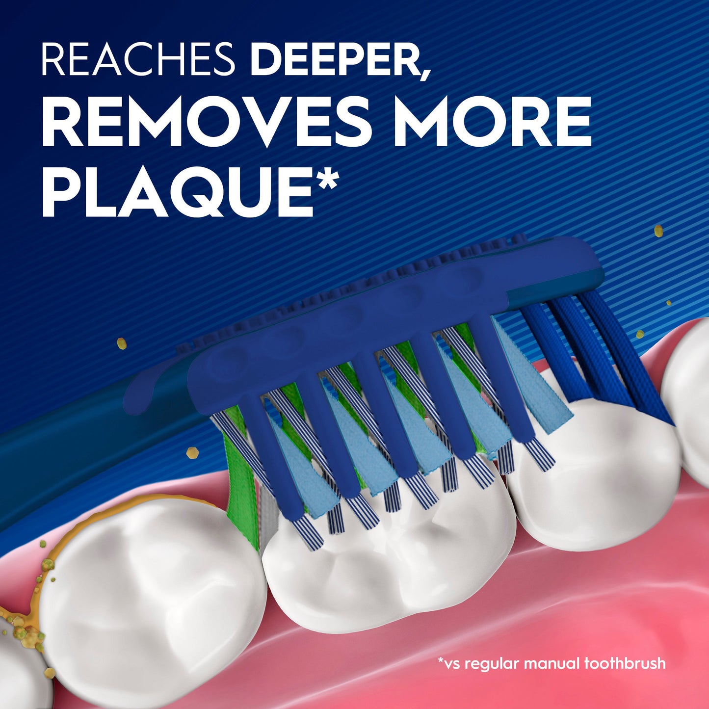 Oral-B Pro Clean Cross Action Toothbrushes - Deep Plaque Removal, Soft