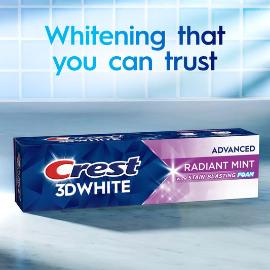 Crest 3D White Whitening Toothpaste - Radiant Mint