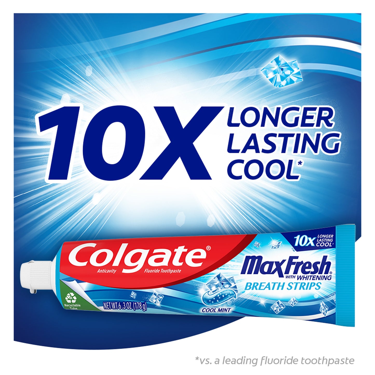 Colgate Travel Size Max Fresh Anticavity Toothpaste - Cool Mint