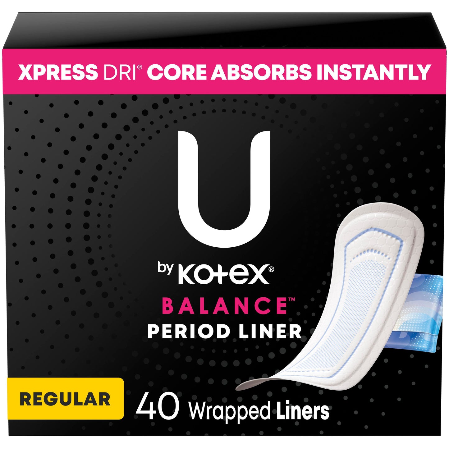 U by Kotex Balance Wrapped Panty Liners - Regular Length