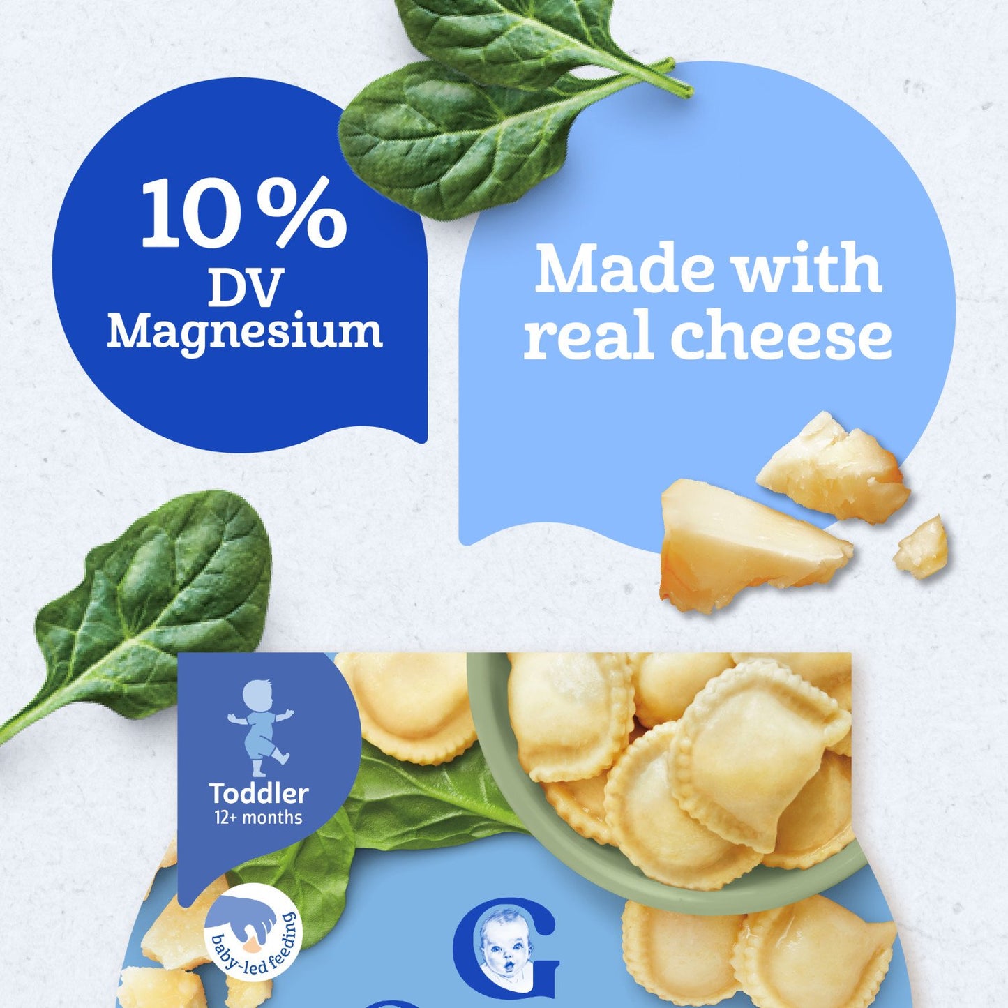Gerber Mealtime for Toddler Pick-Ups - Cheese & Spinach Ravioli