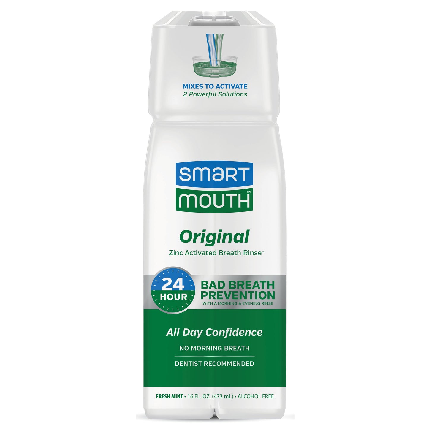 Smart Mouth Alcohol Free 24 Hour Mouthwash - Fresh Mint