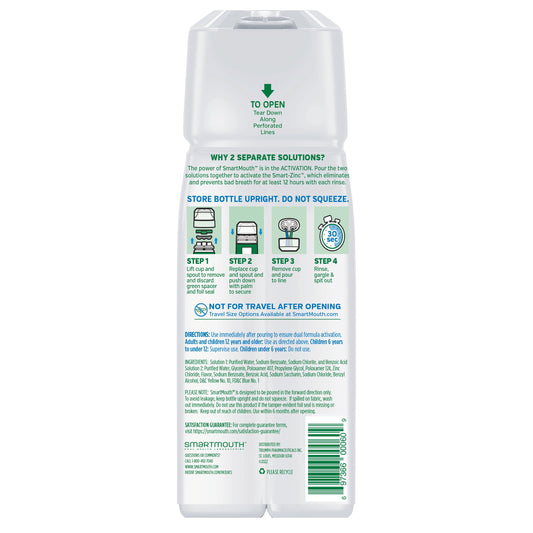Smart Mouth Alcohol Free 24 Hour Mouthwash - Fresh Mint
