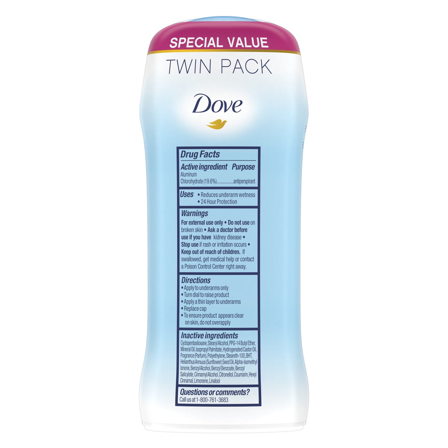 Dove Invisible Solid Antiperspirant Deodorant - Powder, 2.6 oz