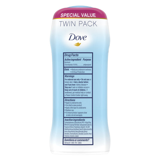 Dove Invisible Solid Antiperspirant Deodorant - Powder, 2.6 oz