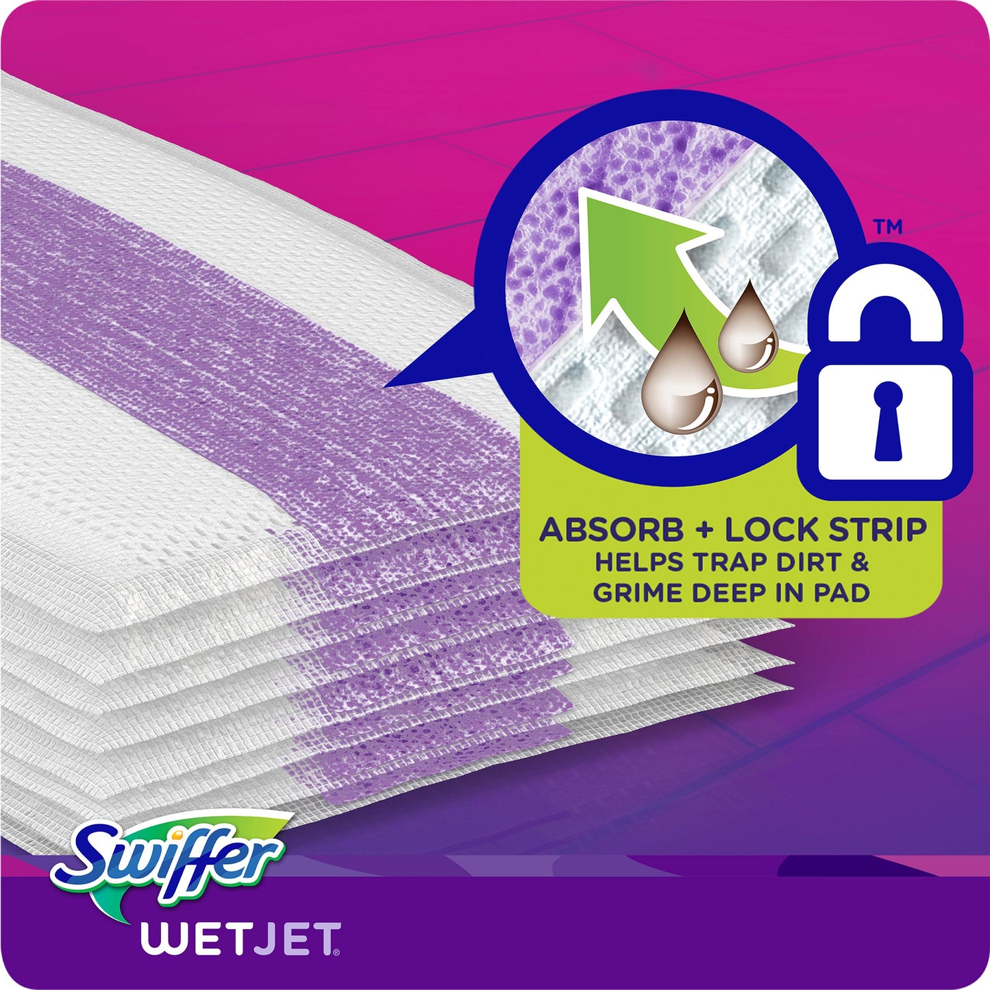 Swiffer WetJet Multi Surface Floor Cleaner Spray Mop Pad Refill