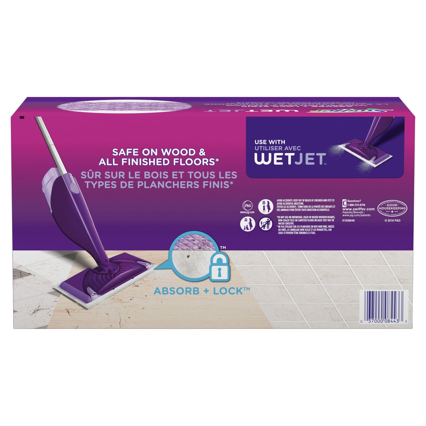 Swiffer WetJet Multi Surface Floor Cleaner Spray Mop Pad Refill