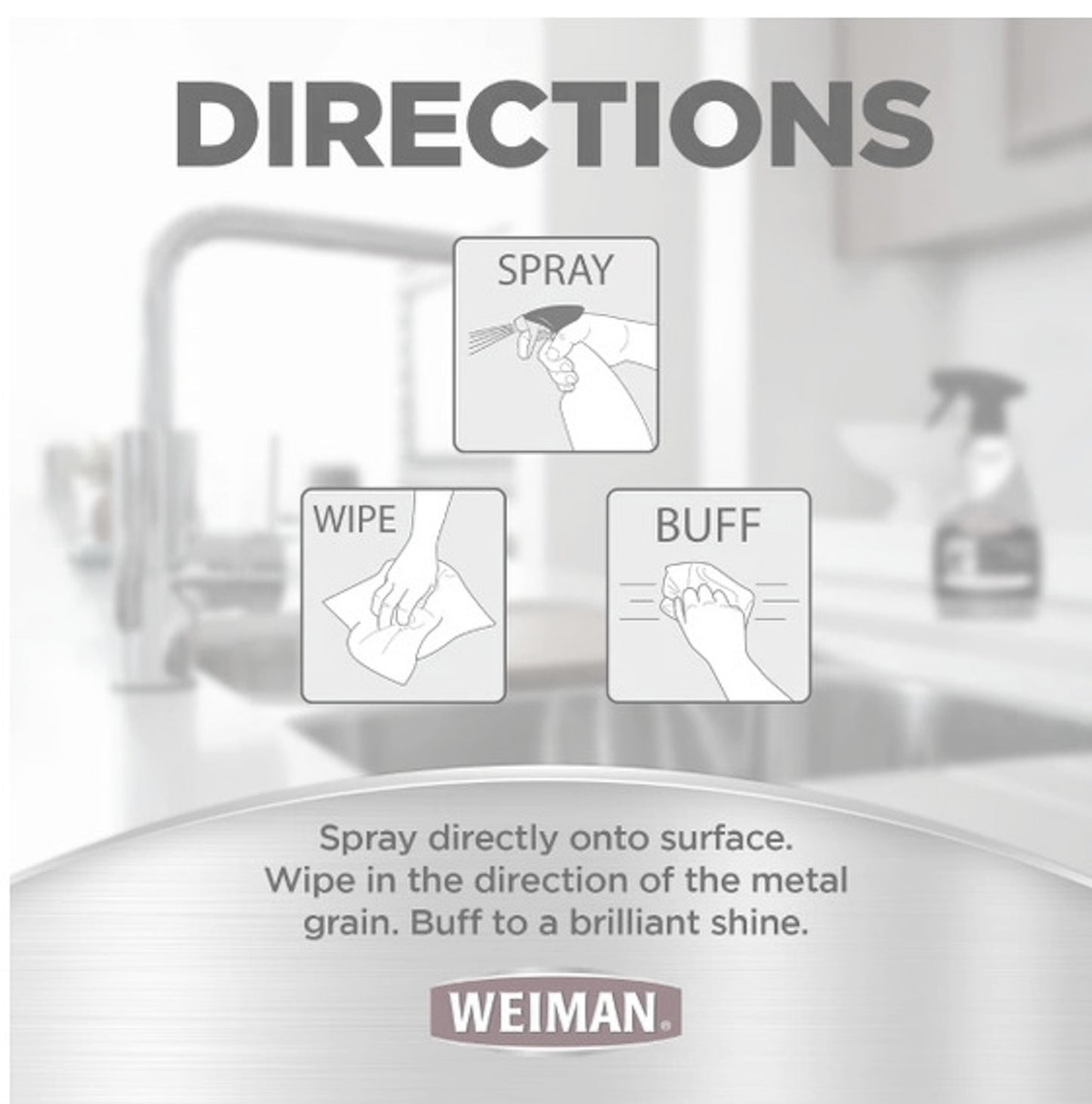 Weiman Stainless Steel Cleaner & Polish Spray
