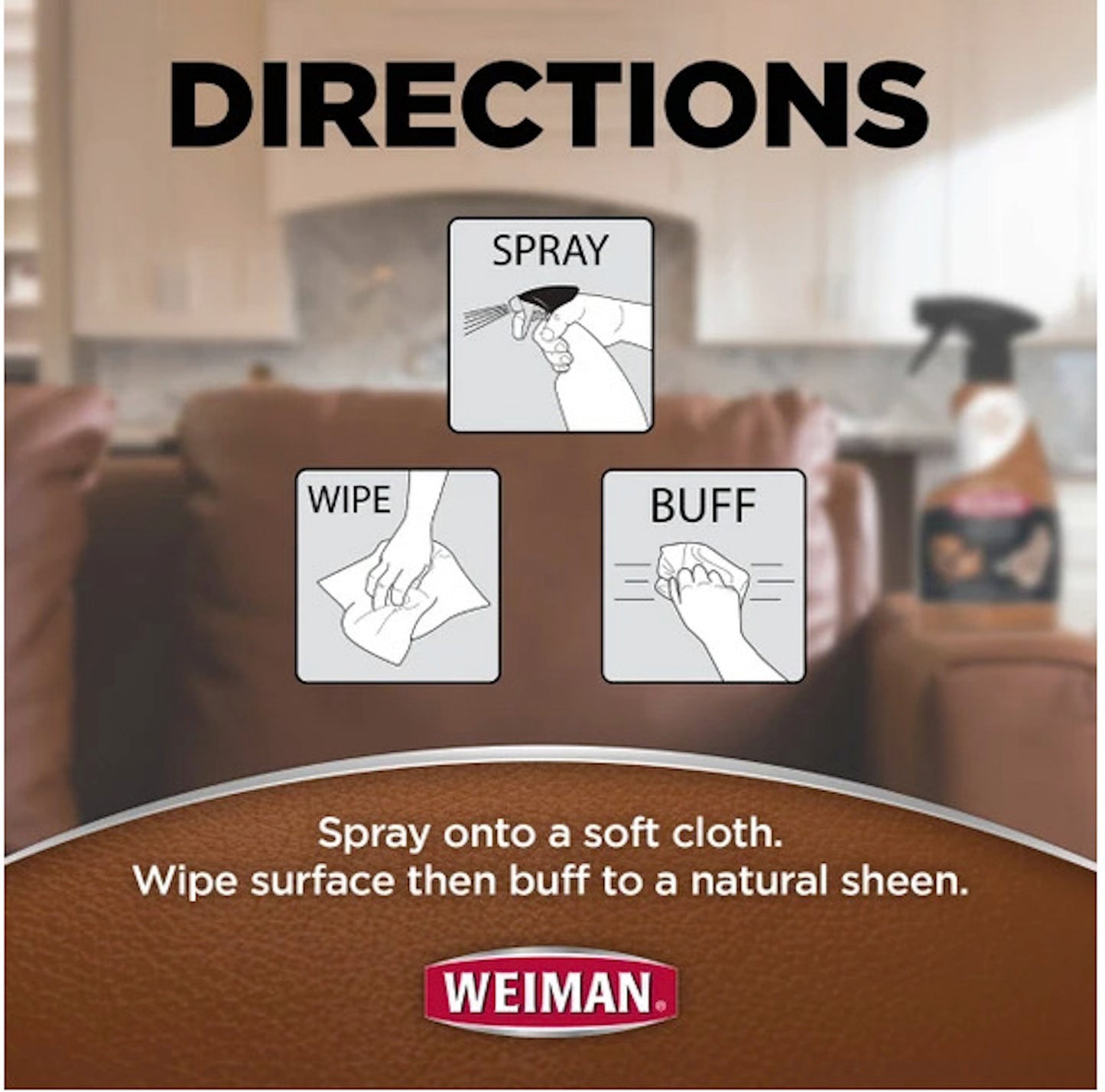 Weiman Leather Cleaner & Conditioner Spray