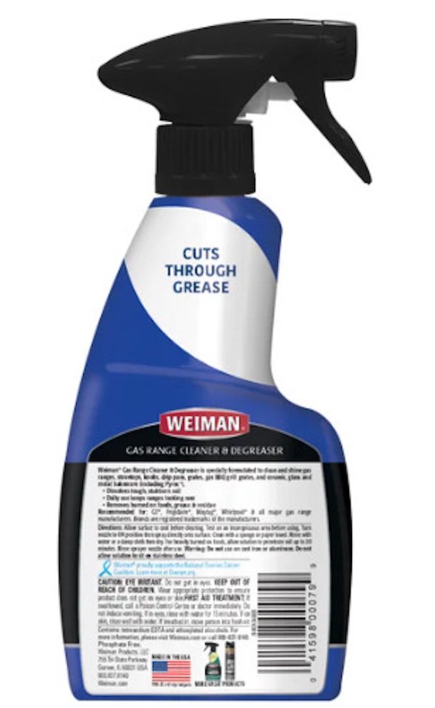 Weiman Gas Range Cleaner & Degreaser Spray