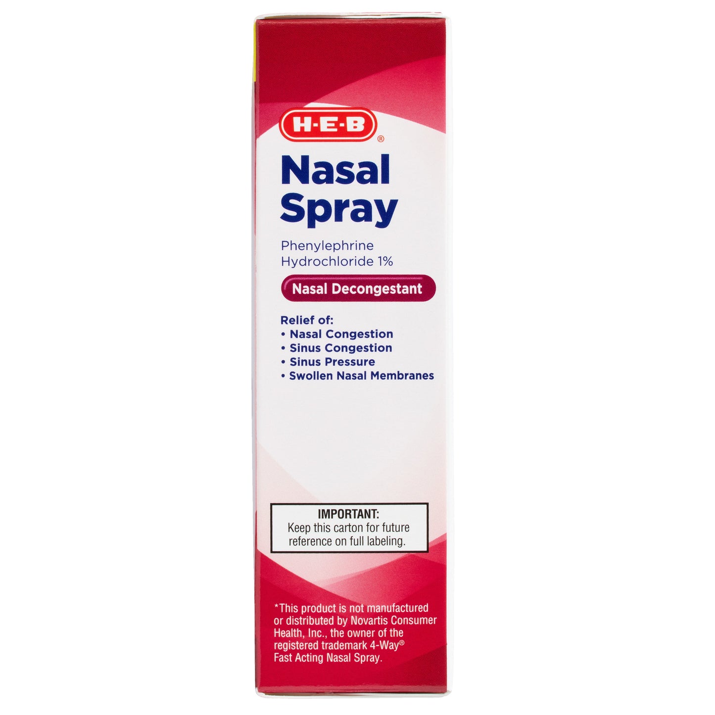 H-E-B Nasal Spray Phenylephrine Hydrochloride  Decongestant