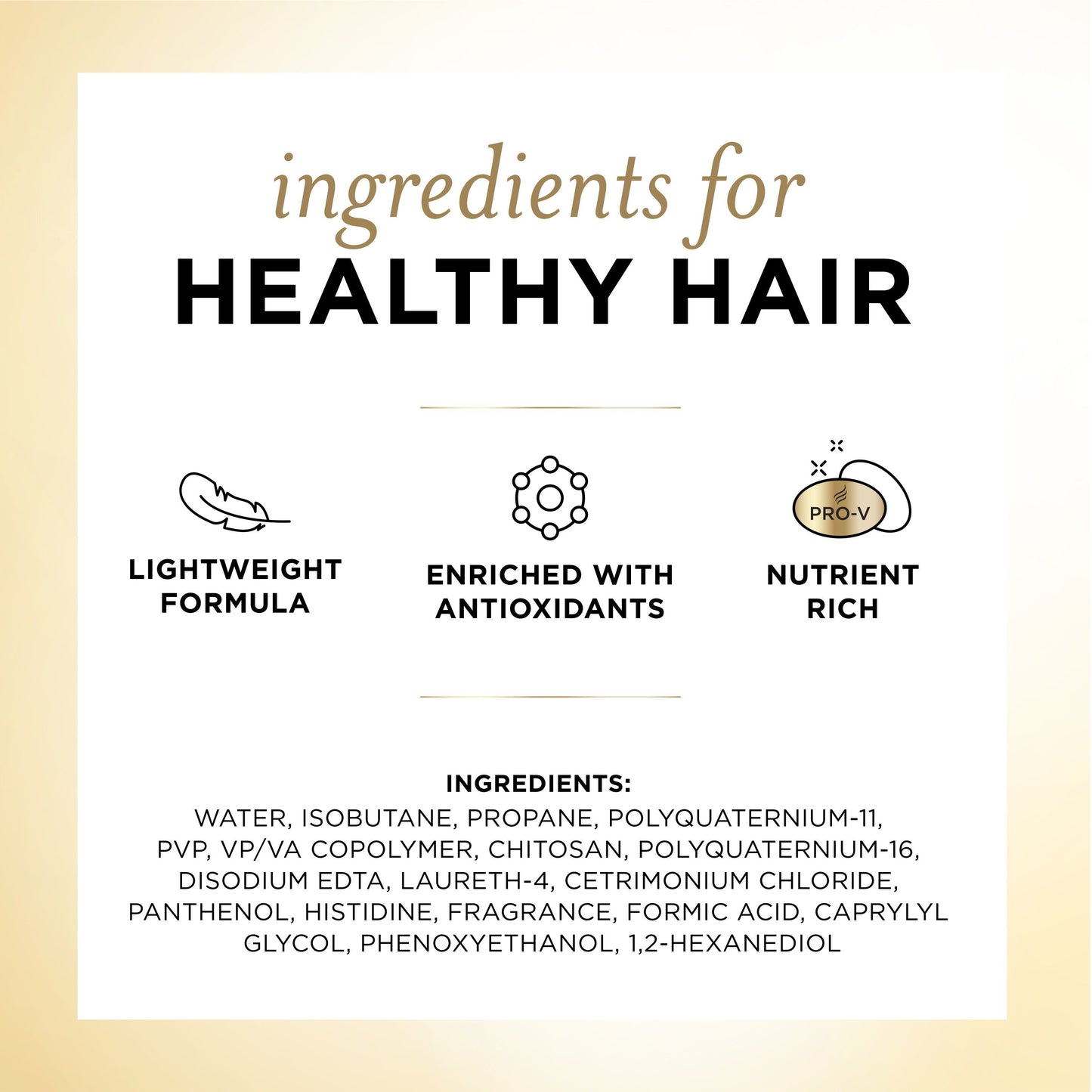 Pantene Volume and Body Mousse, Pro-V Nutrient-Rich Formula for Fullness, 6.6 oz