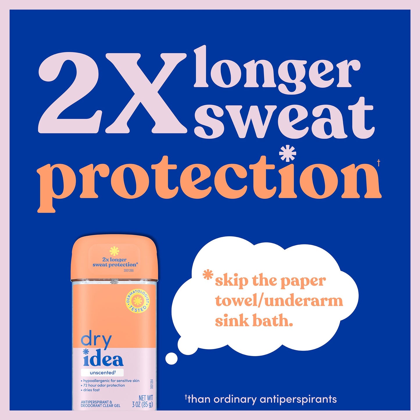 Dry Idea Hypoallergenic Antiperspirant Gel Deodorant - Unscented