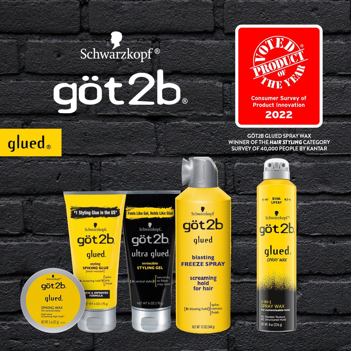 Got2b Ultra Glued Invincible Styling Hair Gel