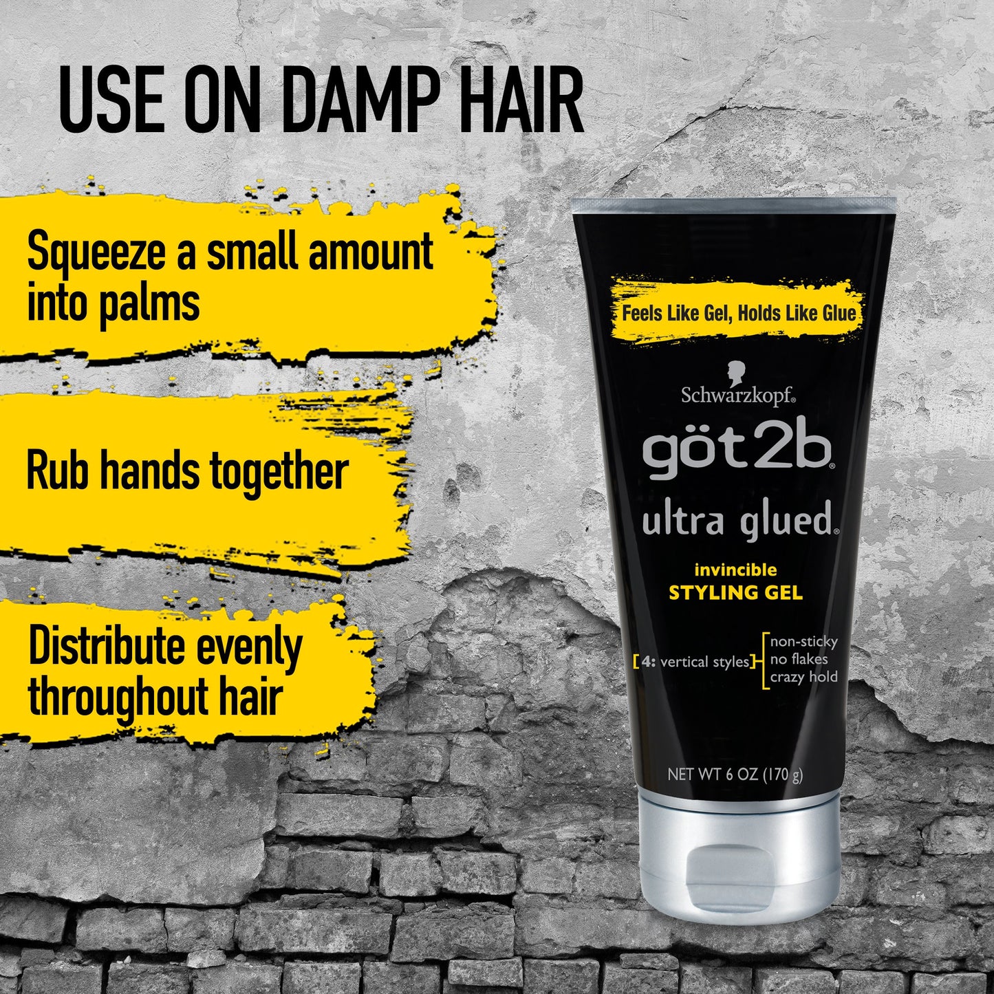 Got2b Ultra Glued Invincible Styling Hair Gel