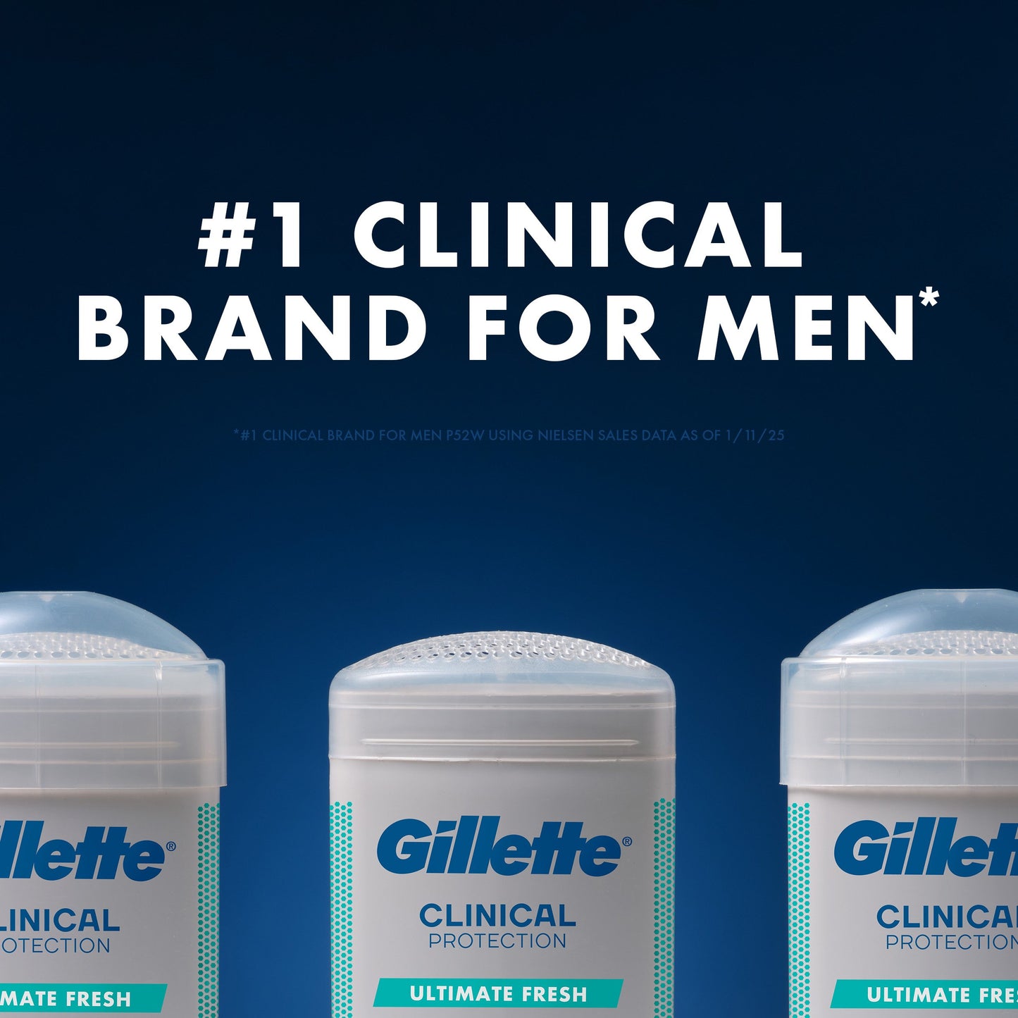 Gillette Antiperspirant Deodorant for Men, Ultimate Fresh