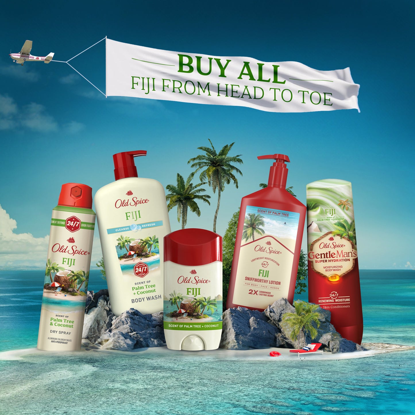 Old Spice Men's Antiperspirant  Deodorant - Fiji