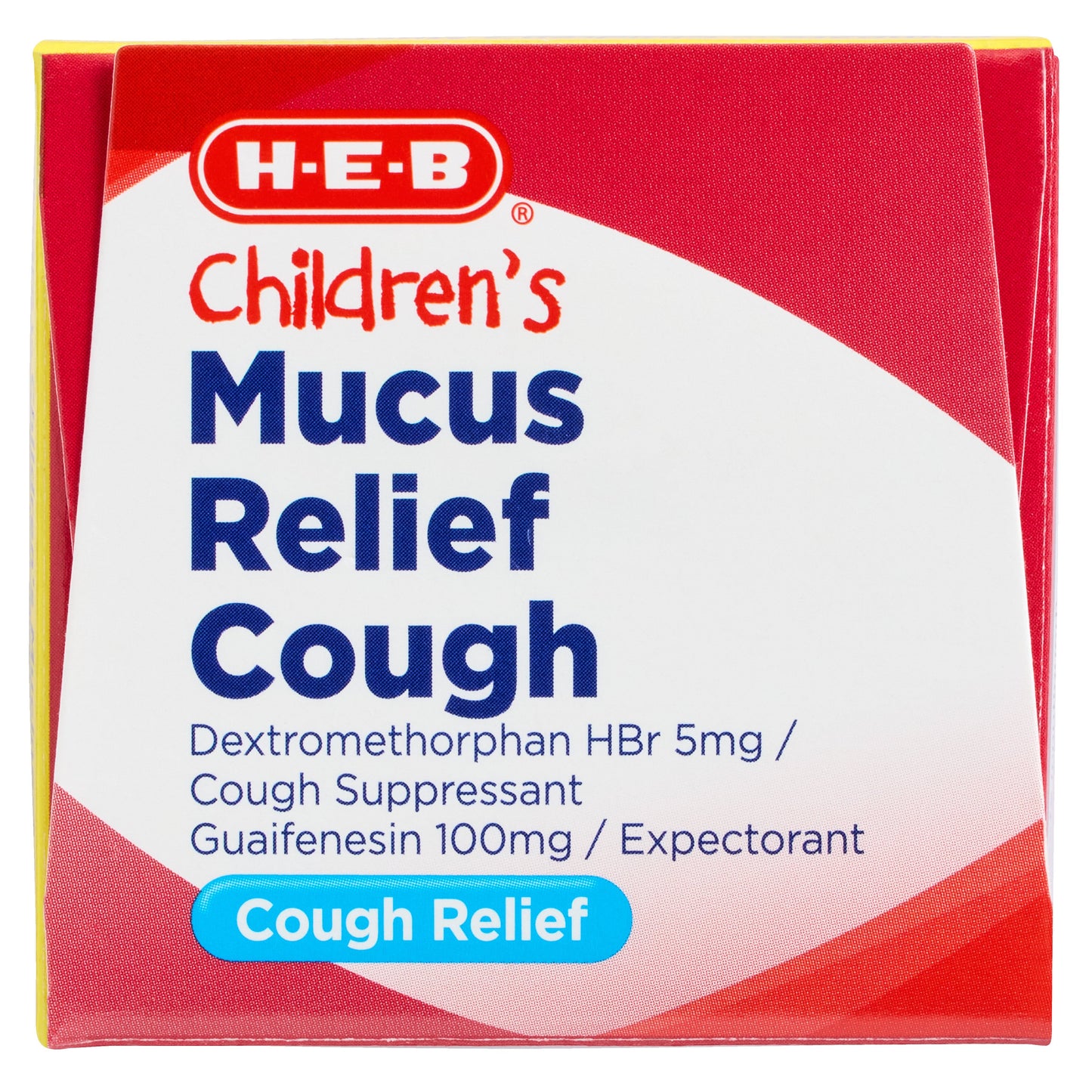 H-E-B Children’s Mucus Relief & Cough Liquid – Cherry Flavor