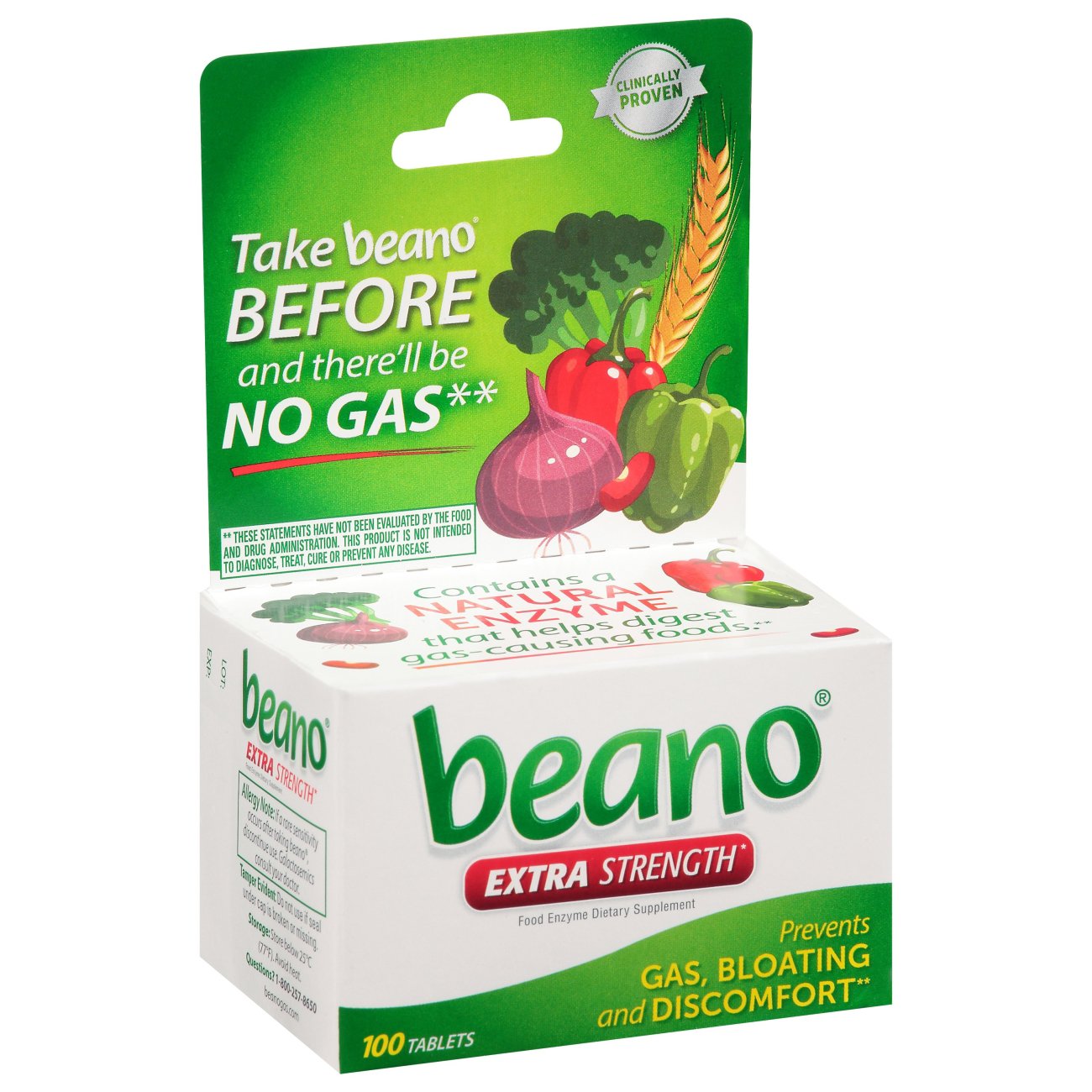 Beano Food Enzyme Dietary Supplement Tablets