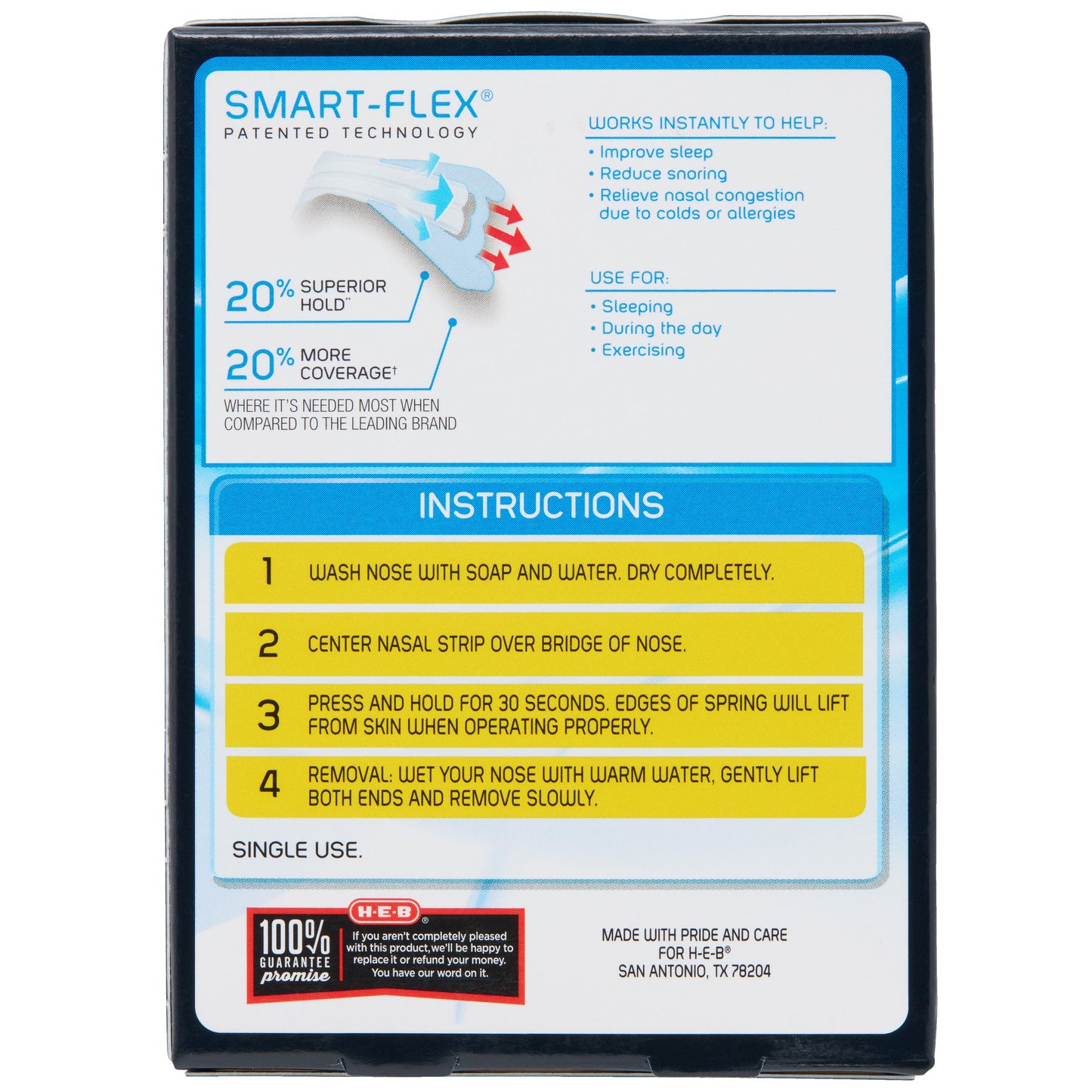 H-E-B Clear Nasal Strips - Large
