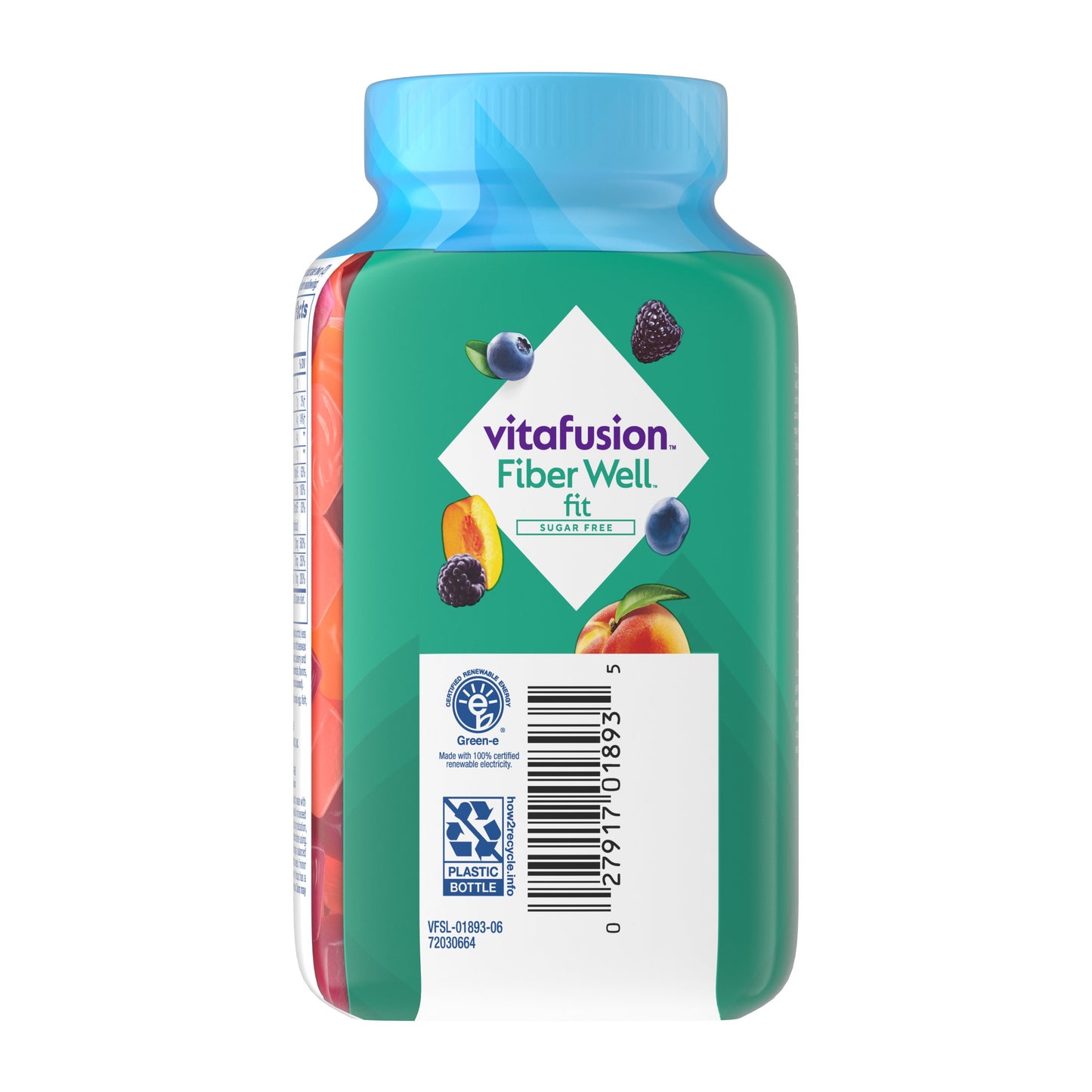 Vitafusion Fiber Well Sugar Free Weight Management Gummies - Peach, Raspberry, & Berry