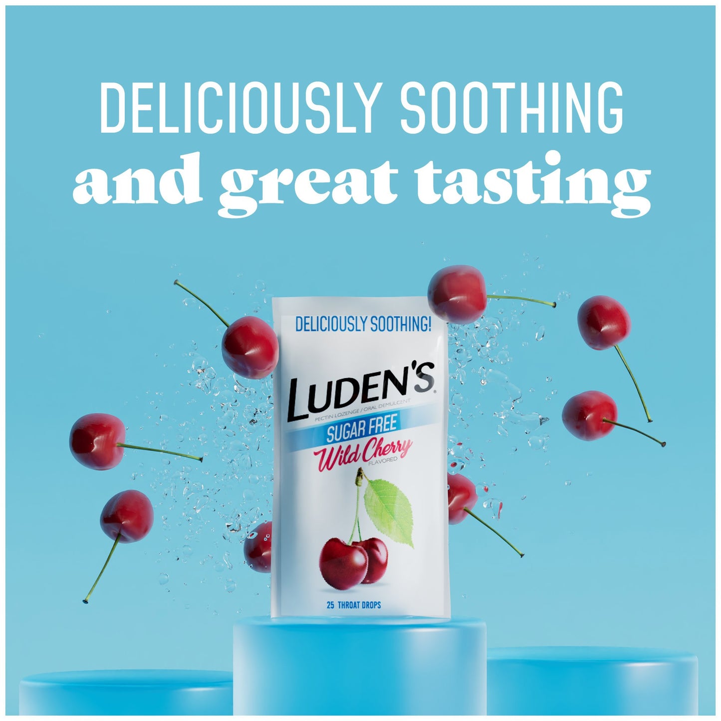 Luden's Sugar Free Soothing Throat Drops - Wild Cherry