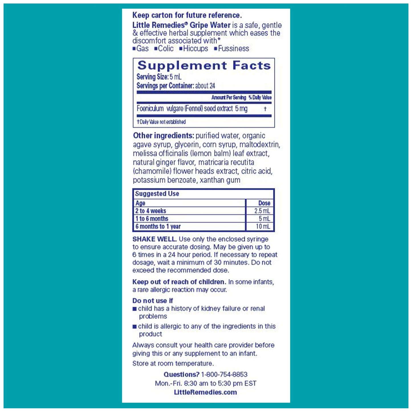 Little Remedies Colic & Gas Relief Gripe Water