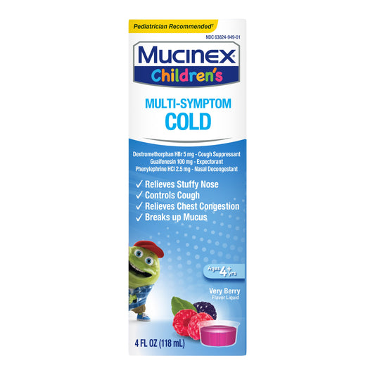 Mucinex Children's Multi-Symptom Liquid Very Berry