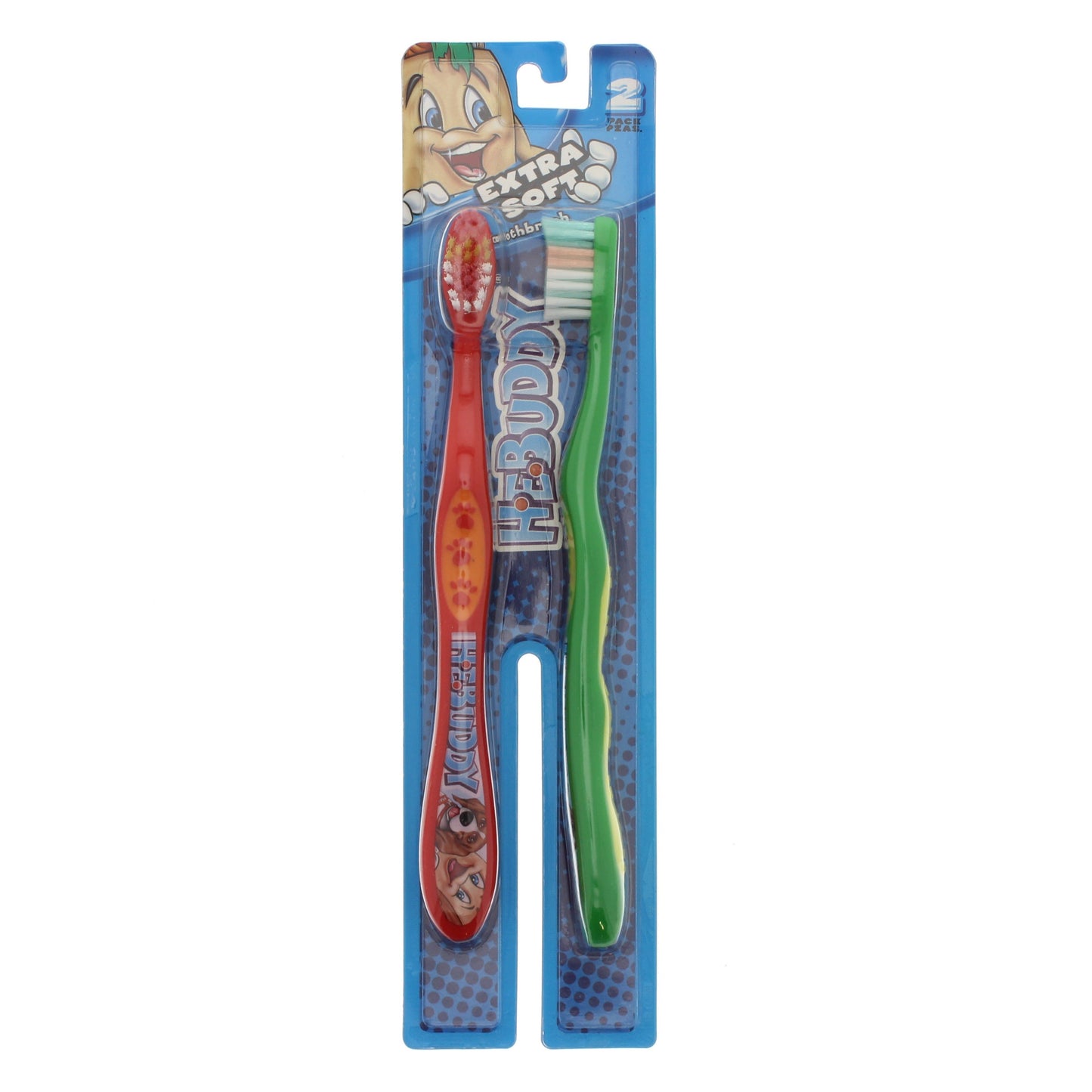 H-E-Buddy Kids Extra Soft Toothbrushes - Colors May Vary