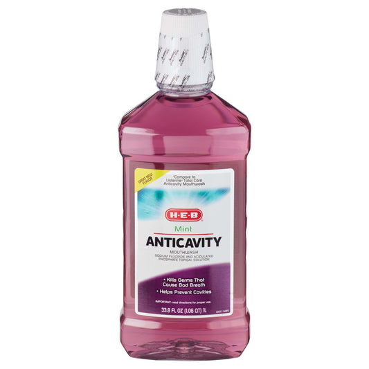 H-E-B Anticavity Mouthwash - Mint