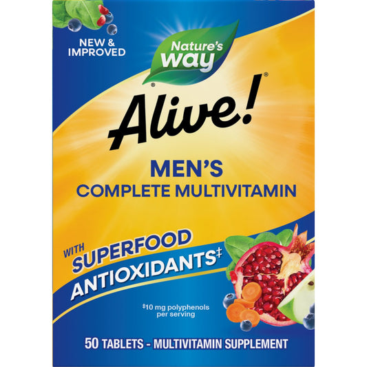 Nature's Way Alive! Men's Energy Complete Daily Multivitamin Tablets