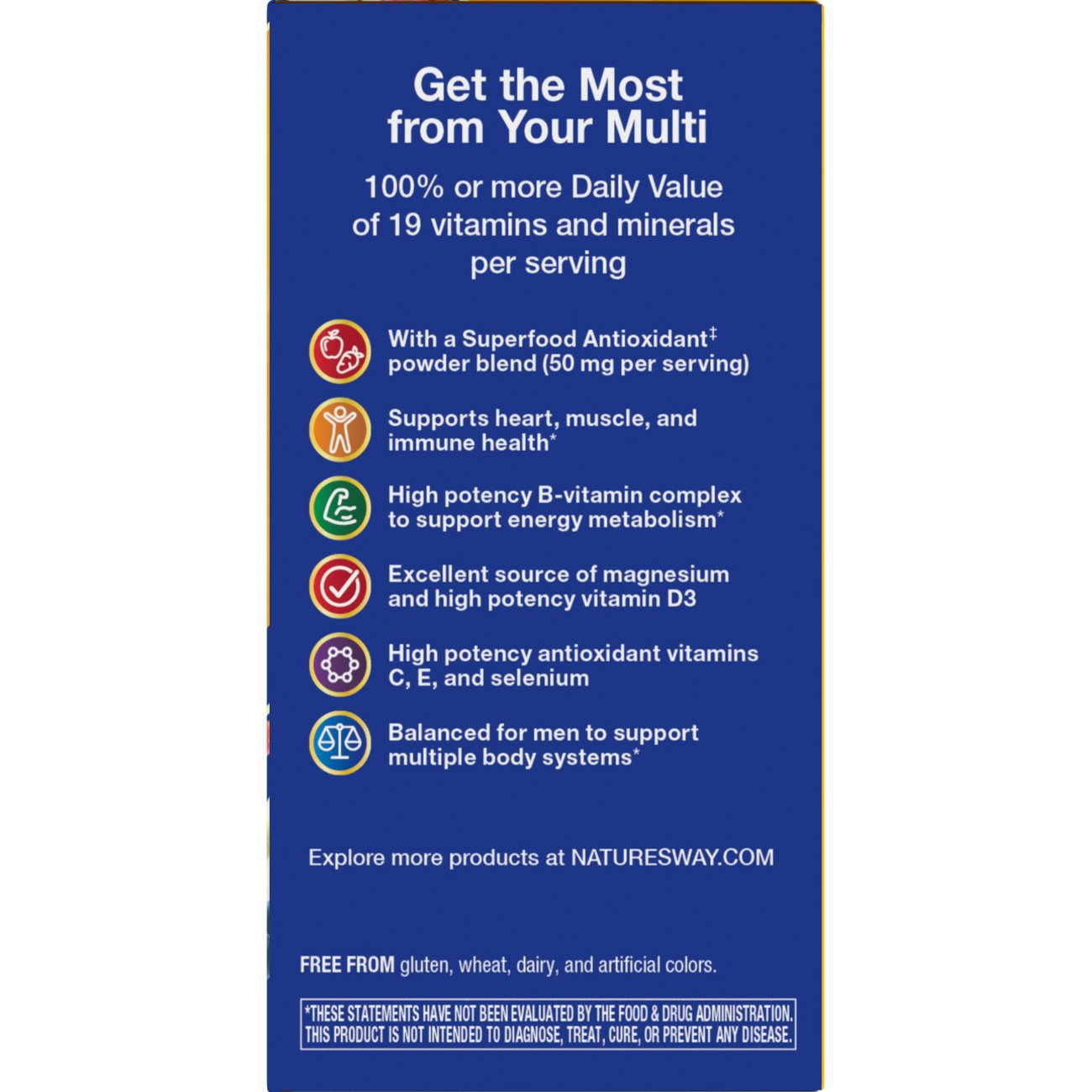Nature's Way Alive! Men's Energy Complete Daily Multivitamin Tablets