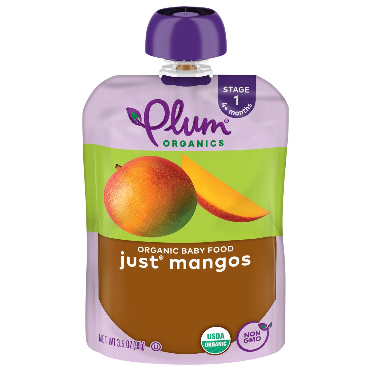 Plum Organics Baby Food Pouch - Just Mangos
