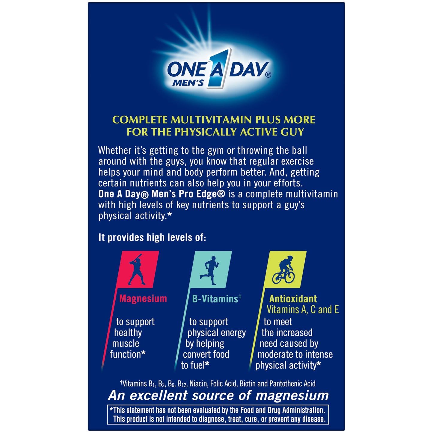 One A Day Men's Pro Edge Multivitamin Tablets