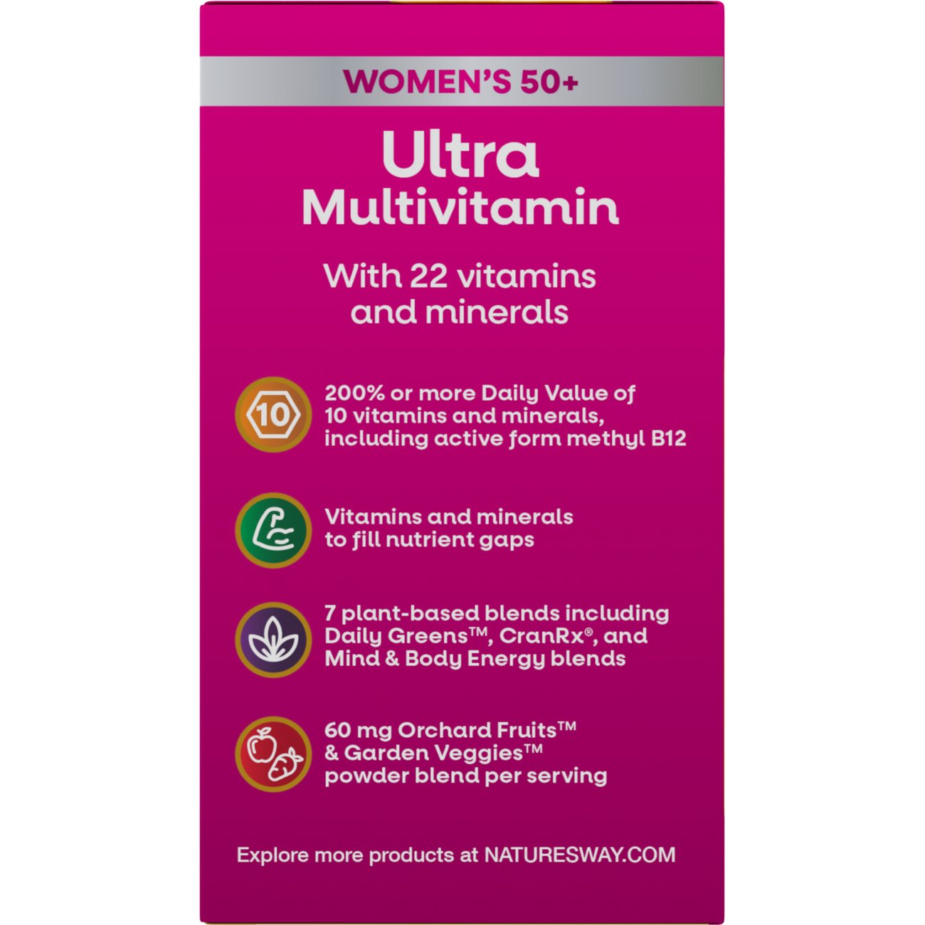 Nature's Way Alive! Women's 50+ Ultra Once Daily Multivitamin Tablets