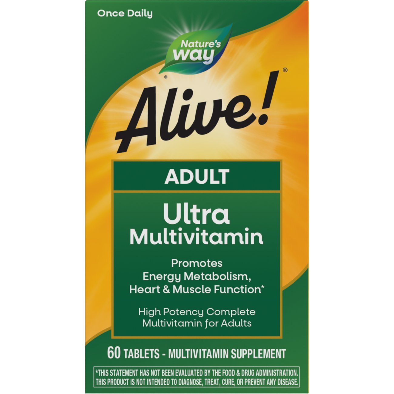 Nature's Way Alive! Adult Ultra Once Daily Multivitamin Tablets
